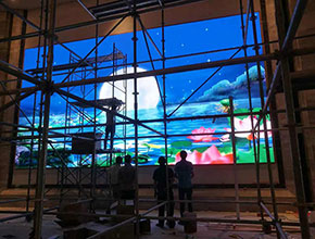 江蘇溫德姆五星級酒店P4高清LED室內顯示屏